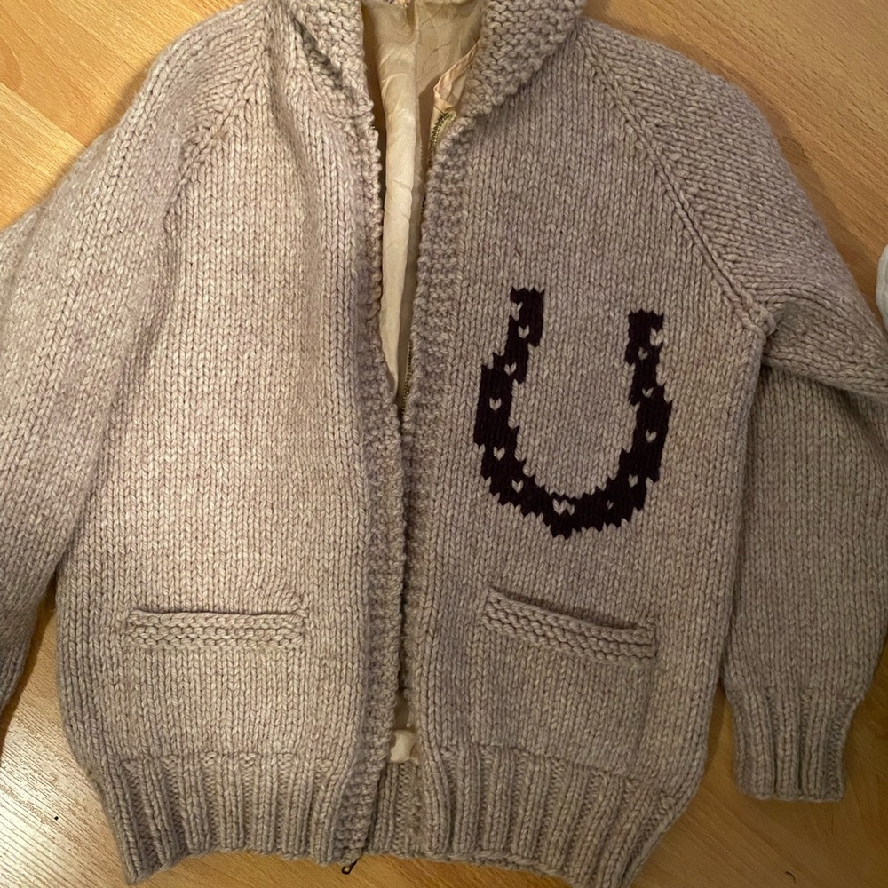 Vintage zip up sweater